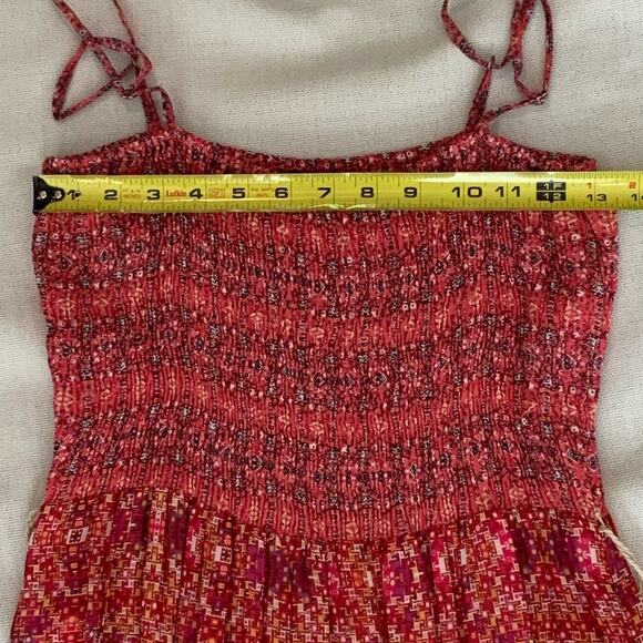 Love Sam Maxi Dress Size M Boho Smock Top Multicolor Bali‎ Summer Lined Flowy - Picture 3 of 6